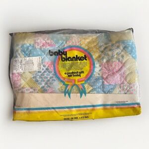 Vintage‎ Baby Blanket Quilt Polyester